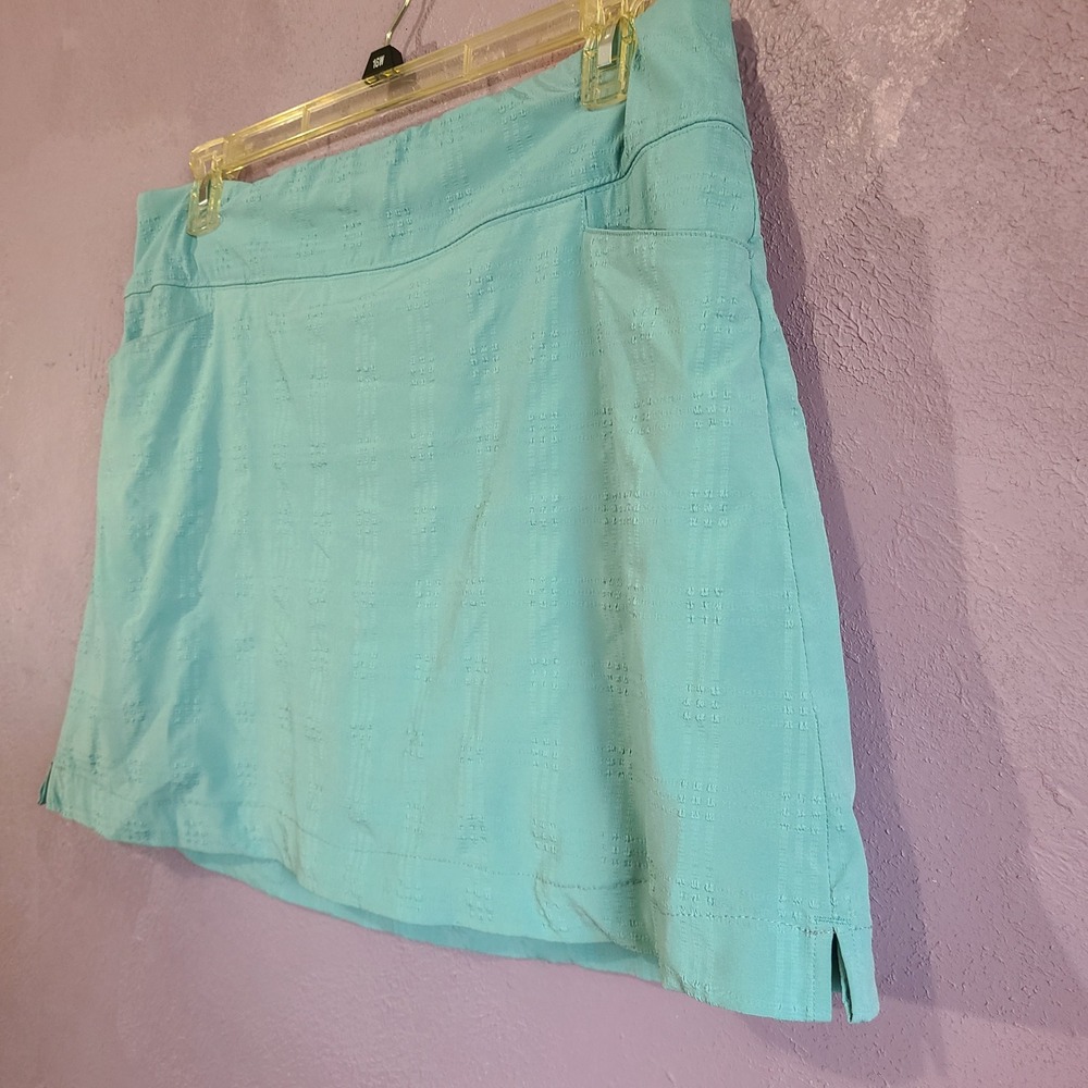 Lady Hagen Aqua Tummy Control Active Skort Womens XL Aqua Athletic Skirt - Picture 2 of 9